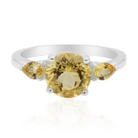 Bague en argent et Citrine