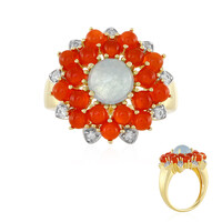Bague en argent et Aigue-marine