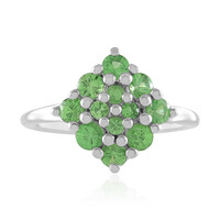 Bague en argent et Tsavorite de Tanzanie