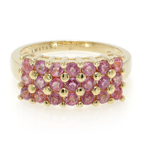 Bague en or et Saphir Padparadscha non chauffé (AMAYANI)