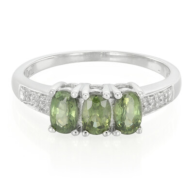 Bague en argent et Saphir du Mozambique