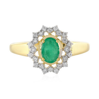 Bague en argent et Emeraude de Socoto