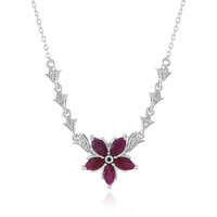 Collier en argent et Rubis