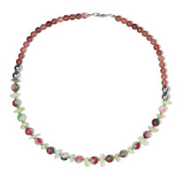 Collier en argent et Hématite argentée