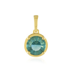 Pendentif en argent et Fluorite verte