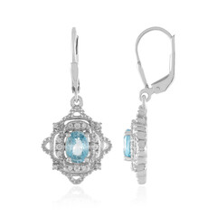 Boucles d'oreilles en argent et Zircon de Ratanakiri