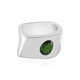 Bague en argent et Diopside de Russie (de Melo)
