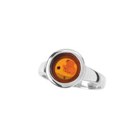 Bague en argent et Ambre baltique