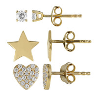 Boucles d'oreilles en argent et Topaze blanche