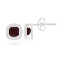 Boucles d'oreilles en argent et Rubis