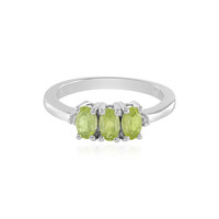 Bague en argent et Péridot