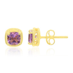 Boucles d'oreilles en argent et Améthyste