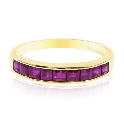 Bague en or et Rubis AAA du Mozambique (CIRARI)