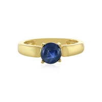 Bague en argent et Saphir étoilé bleu