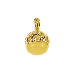 Pendentif en argent et Ambre baltique