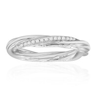 Bague en argent et Diamant I3 (I)