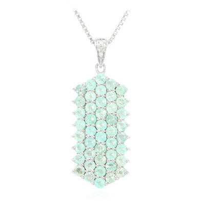 Collier en argent et Tourmaline Paraïba
