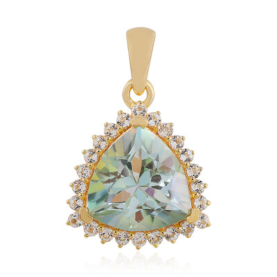 Pendentif en argent et Quartz lac de montagne
