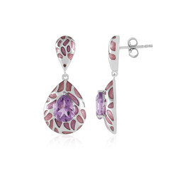Boucles d'oreilles en argent et Améthyste (Adela Silber)
