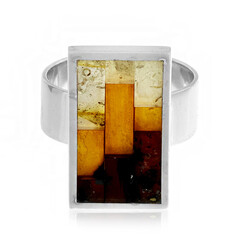 Bague en argent et Ambre baltique