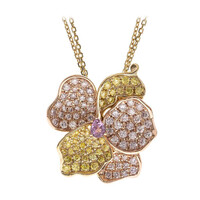 Collier en or et Saphir parme (CIRARI)