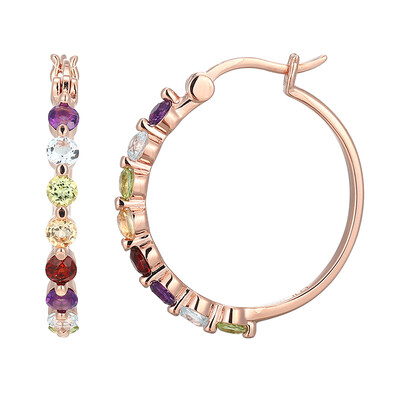 Boucles d'oreilles en argent et Améthyste de Zambie