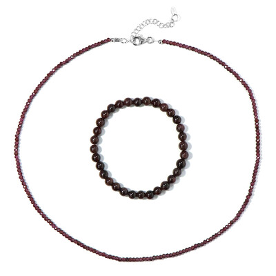 Parure en argent et Grenat d'Inde