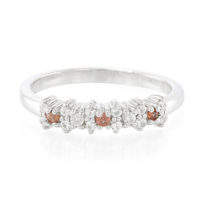 Bague en argent et Grenat du Mozambique