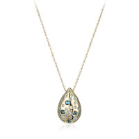 Collier en argent et Topaze bleu de Londres (Adela Silber)