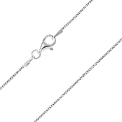 Chaîne mailles tressées – 45 cm – argent massif