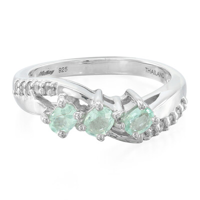 Bague en argent et Tourmaline Paraïba