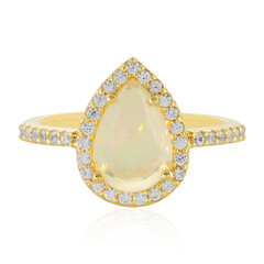 Bague en argent et Opale Welo