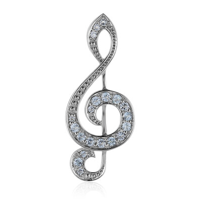 Pendentif en argent et Topaze bleu ciel