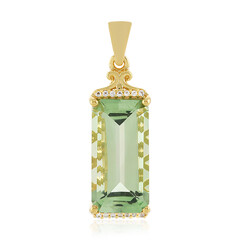 Pendentif en argent et Améthyste verte