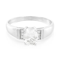 Bague en argent et Pétalite