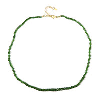 Collier en argent et Diopside de Russie (Adela Silber)