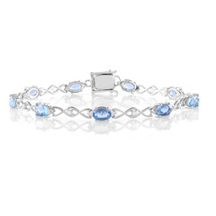 Bracelet en argent et Fluorite à couleur changeante