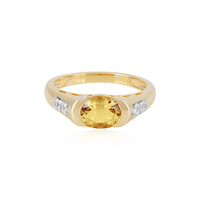 Bague en argent et Béryl jaune