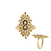 Bague en argent et Diamant vert I3