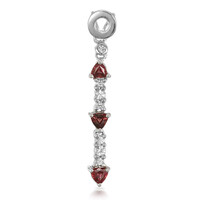 Pendentif en argent et Rubis de Tanzanie