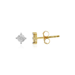 Boucles d'oreilles en argent et Diamant I3 (J)