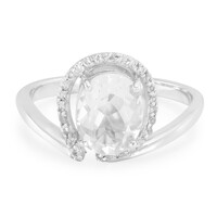 Bague en argent et Pétalite