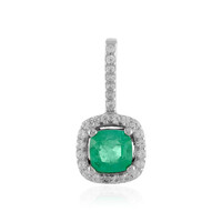 Pendentif en argent et Emeraude de Colombie