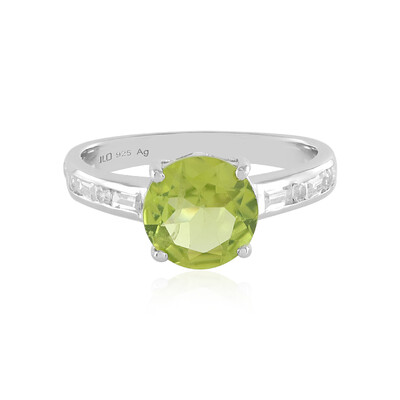Bague en argent et Péridot (Adela Silber)