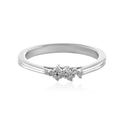 Bague en argent et Diamant I1 couleur (I)