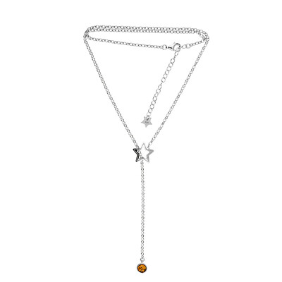 Collier en argent et Ambre baltique (dagen)