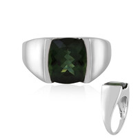 Bague en argent et Apatite chromifère