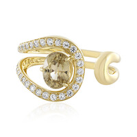 Bague en or et Zircon jaune canari (de Melo)