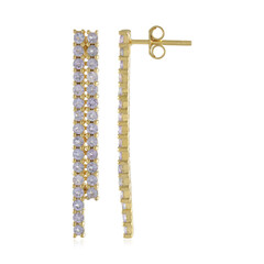 Boucles d'oreilles en argent et Tanzanite