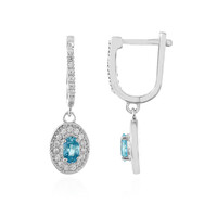 Boucles d'oreilles en argent et Zircon de Ratanakiri